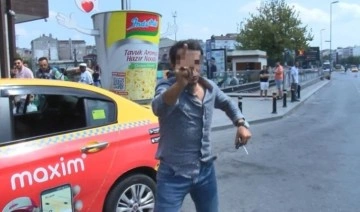 Taksi denetiminde 'pazarlık' yapan şoför, suçüstü yakalandı