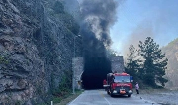 Tanker yangını nedeniyle kapatılmıştı: Karabük-Zonguldak kara yolu açıldı