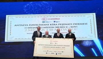 TAV'a Antalya için 10 Milyarlık teşvik