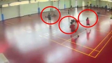 Tayvan'daki 6,9'luk deprem, spor salonundakilere adeta dehşeti yaşattı! Görüntüler feci