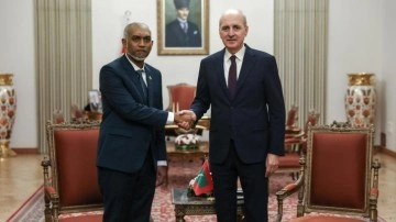 TBMM Başkanı Kurtulmuş, Maldivler Cumhurbaşkanı Muizzu ile görüştü