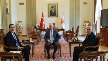 TBMM Başkanı Numan Kurtulmuş, Türkiye İşçi Partisi Genel Başkanı Baş'ı kabul etti