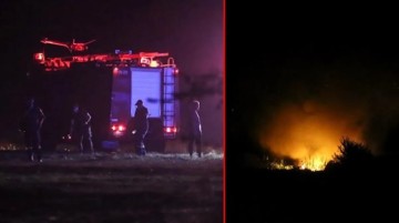 Tehlikeli madde taşıyan kargo uçağı Yunanistan'da düştü! Bölgeden patlama sesleri yükseldi