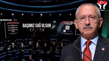 'Tek yürek' programına telefonla bağlanan Kılıçdaroğlu da bağış yaptı