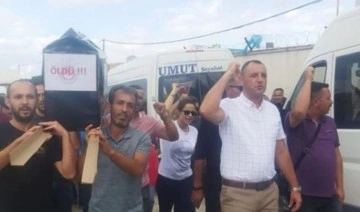 Tekirdağ'da Türk Metal Sendikası işten çıkarılan üyeleri için eylem yaptı