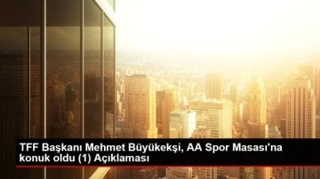TFF Başkanı Mehmet Büyükekşi, AA Spor Masası'na konuk oldu (1) Açıklaması