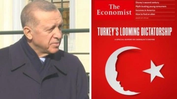 The Economist Dergisi'nin skandal kapağı canlı yayında Cumhurbaşkanı Erdoğan'a soruldu
