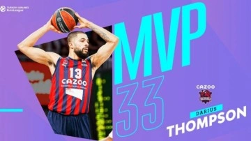 THY Euroleague'de 33. haftanın MVP'si Darius Thompson