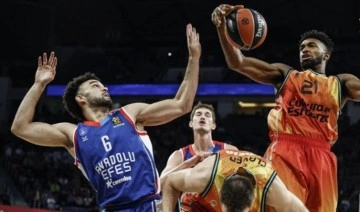 THY EuroLeague'de Anadolu Efes, Valencia Basket'e kaybetti!