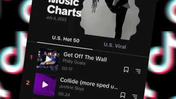 TikTok, Viral Şarkıları Listeleyen Özelliğini Test Ediyor - Webtekno