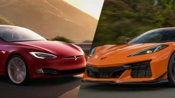 Tozu dumana kattı: Tesla Model S, Chevrolet Corvette'le işte böyle kapıştı!