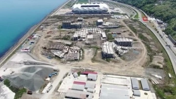 Trabzon Şehir Hastanesi'nde inşaat çalışmaları hızlandı