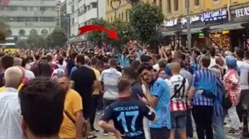 Trabzon'a gelen Kopenhag taraftarları, Fenerbahçe aleyhine küfürlü tezahüratlarda bulundu