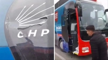 Trabzon'da CHP otobüsüne taşlı saldırı düzenlendi