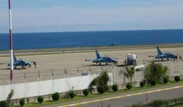 Trabzon'da hareketlilik! 3 savaş uçağı havalimanına indi