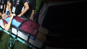 Trabzonspor'da korkutan sakatlık! Ambulansla hastaneye kaldırıldı