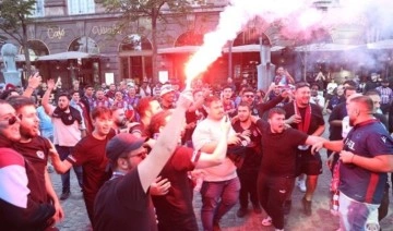 Trabzonsporlu taraftarlar Kopenhag'a akın etti!