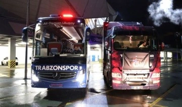 Trabzonspor’un takım otobüsü ve üçüncü yardım tırı afet bölgesine gitti