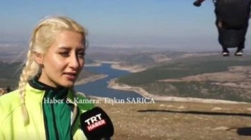 TRT canlı yayınında kadın sporcunun "Kazasız belasız bitirdik" dediği anda olanlara kimse