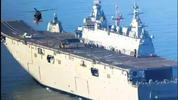 Türk donanmasına ikinci uçak gemisi 'TCG Trakya' yolda