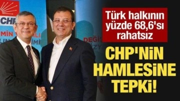 Türk halkının yüzde 68,6'sı rahatsız: CHP'nin hamlesine tepki!