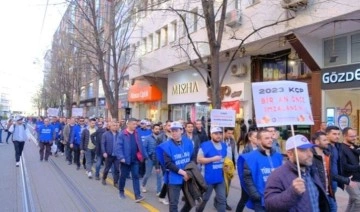 Türk Harb-İş üyesi işçiler, Eskişehir'de yürüyüş: Türkiye işçi sınıfının sabrını deniyorsunuz