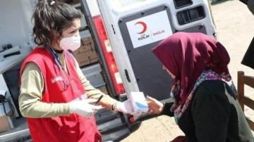 Türk Kızılay mobil sağlık araçları deprem bölgesinde çalışmalarını sürdürüyor