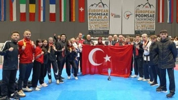 Türkiye Avrupa Taekwondo Poomsae Şampiyonası'nda 12 madalya kazandı
