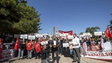Türkiye Gaziler ve Şehit Aileleri Vakfı HDP'nin kapatılması için eylem yaptı