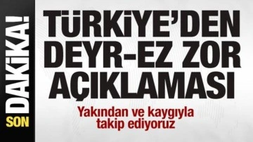 Türkiye'den Deyrizor açıklaması
