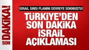 Türkiye'den son dakika İsrail açıklaması! İsrail sinsi planını devreye sokmuştu