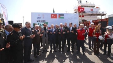 Türkiye'nin Gazze için hazırladığı 8'inci yardım gemisi uğurlandı
