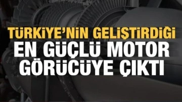 Türkiye'nin geliştirdiği en güçlü motor tanıtıldı