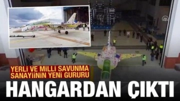 Türkiye'nin ilk jet motorlu uçağı HÜRJET hangardan çıktı