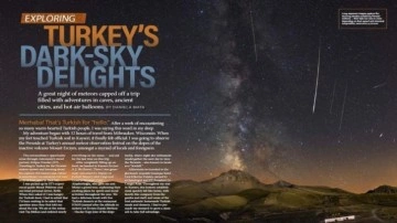 Türkiye'nin incisi Erciyes, Astronomiy Magazine'de boy gösterdi