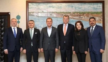 TÜSİAD Başkanı Kaslowski'den Vahap Seçer'e ziyaret
