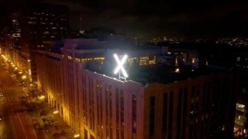 Twitter binası üzerindeki dev 'X' logosu kaldırıldı!