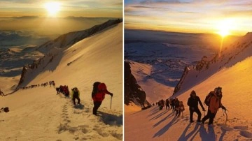 Uluslararası Erciyes Kış Tırmanışı'na 140 dağcı katıldı