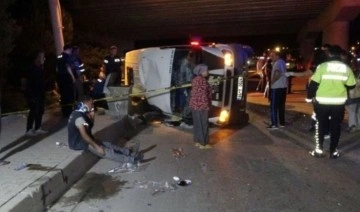 Uşak'ta tarım işçilerini taşıyan araç devrildi, 1 kişi öldü, 14 kişi yaralandı