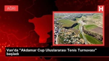 Van spor haberi... Van'da "Akdamar Cup Uluslararası Tenis Turnuvası" başladı
