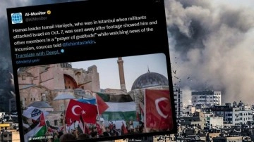 Washington merkezli Al-Monitor'dan Hamas üzerinden Erdoğan hakkında çirkin iddia