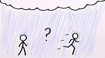 Yağmurda Daha Az Islanmak İçin Koşmalı mı, Yürümeli mi?