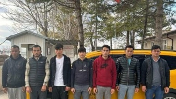 Yakalanan 7 düzensiz göçmene 159 bin lira para cezası