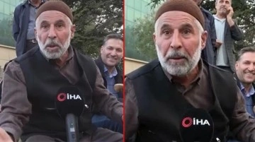 Yaşlı amcadan ilginç sözler: CHP'liyim ama Erdoğan'ın hastasıyım