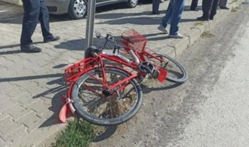 Yaya geçidinde minibüsün çarptığı bisikletli ağır yaralandı
