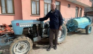 Yıllardır evinin önünde duruyor... 47 yıllık traktöre otoyol cezası geldi!