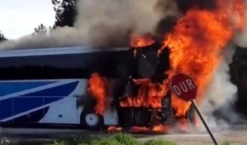 Yolcu otobüsü alev alev yandı: İnceleme başlatıldı!