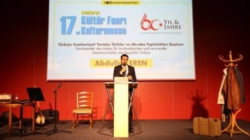 YTB Başkanı Eren '17. Avusturya Kültür Fuarı'nda konuştu