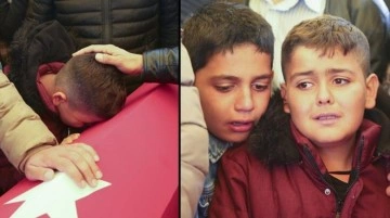Yürek yakan anlar! Gaziantep'in 5 yaşındaki şehidi Hasan'a kardeşlerinden son veda