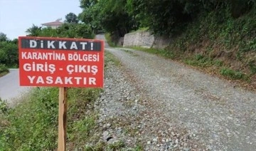 Zonguldak'ta 215 köy karantinaya alındı
